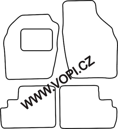 Autokoberce Opel Agila 09/2002 - 2004 Colorfit (3430)